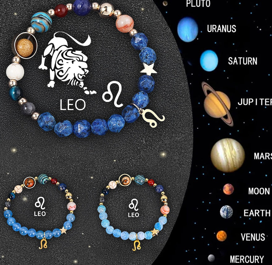 Twelve Zodiac Crystal Bracelets
